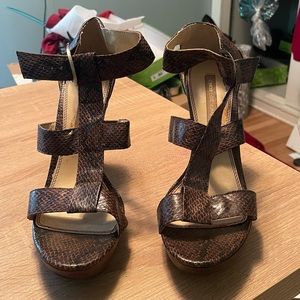 Chinese Laundry Faux Crocodile Platform Sandals